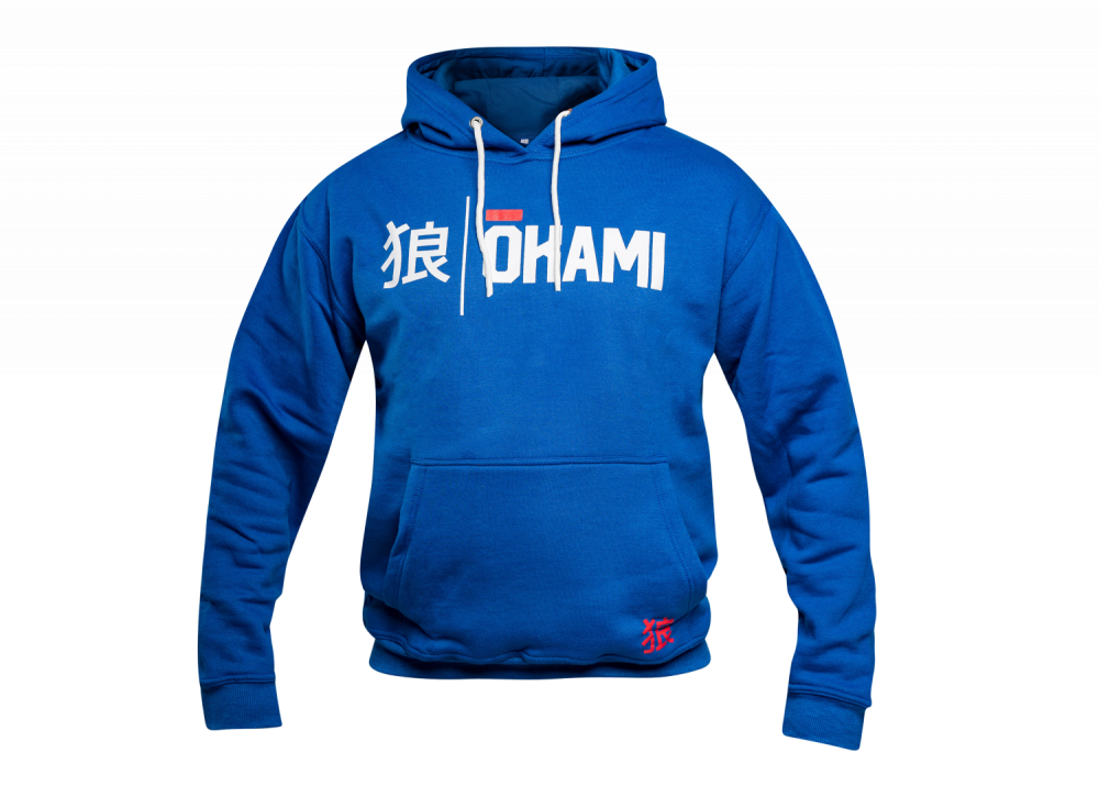 Okami Hoodie Kanji - Blau
