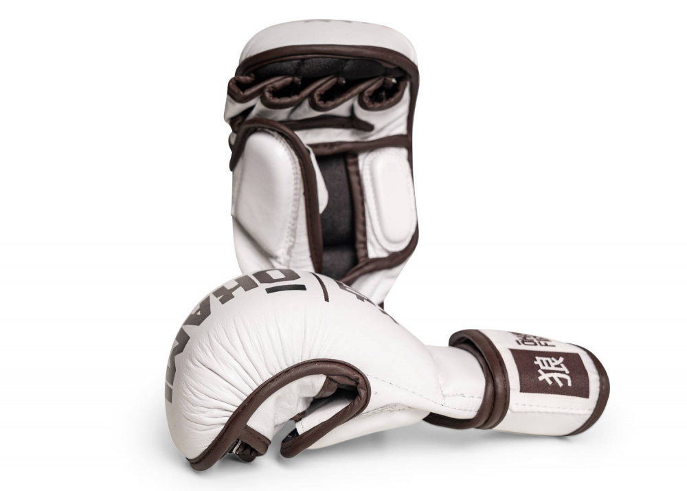 Okami Fightgear MMA Hi-Pro Sparring Gloves Blanc