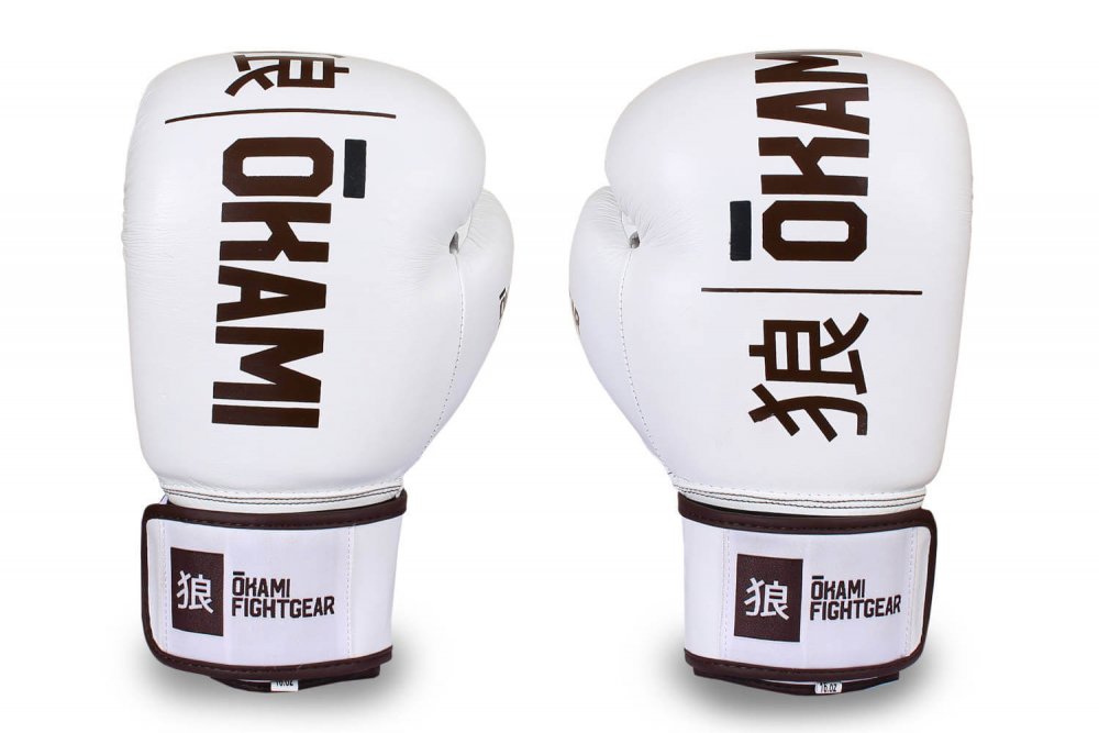 Okami fightgear Hi-Pro Boxing Gloves Blanc