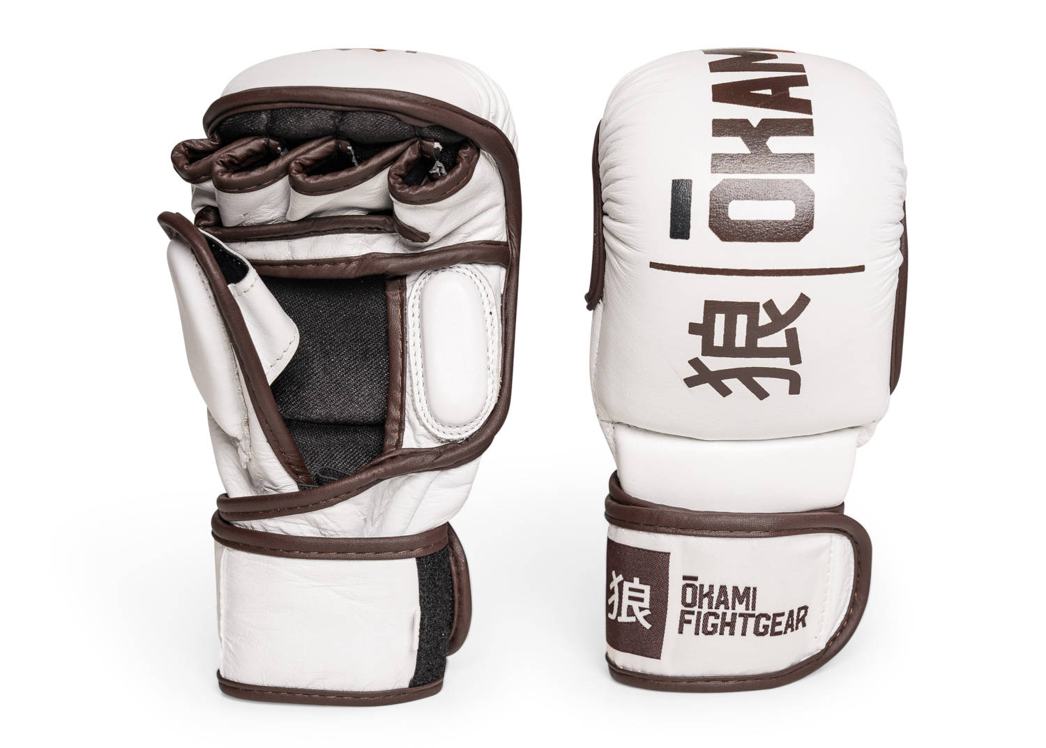Okami fightgear MMA Hi-Pro Sparring Gloves Blanc - BORN ON THE MATS